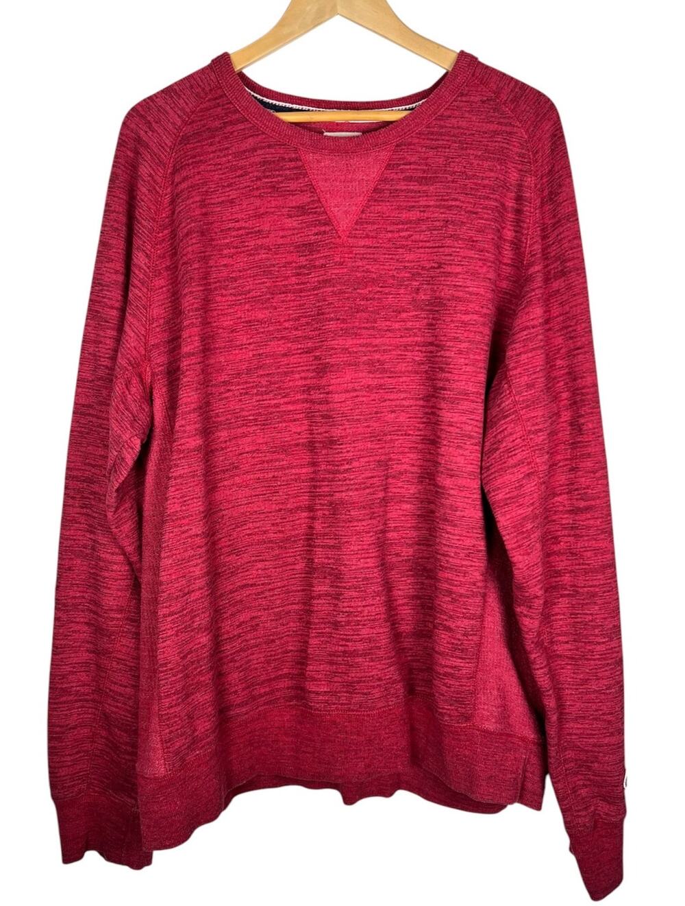 Champion Men’s Classic Crewneck French Terry Red Heather Sweatshirt XXL